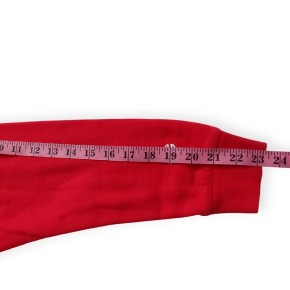 Champion Unisex Long Sleeve Hoodie . Size ( XL ) Red. - Picture 8 of 13